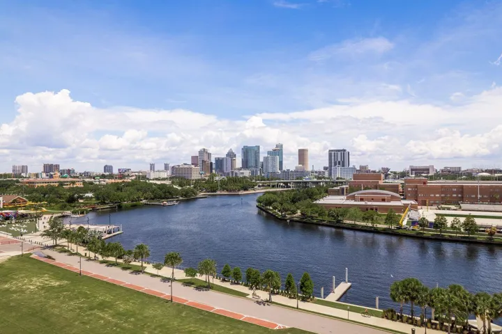 Tampa Riverwalk steps from your doorstep.