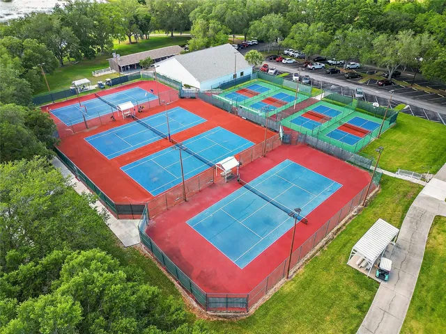 Tennis and sPickleball Courts. There is another area with more Pickle Ball Courts