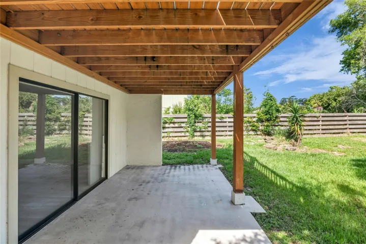 Covered patio
