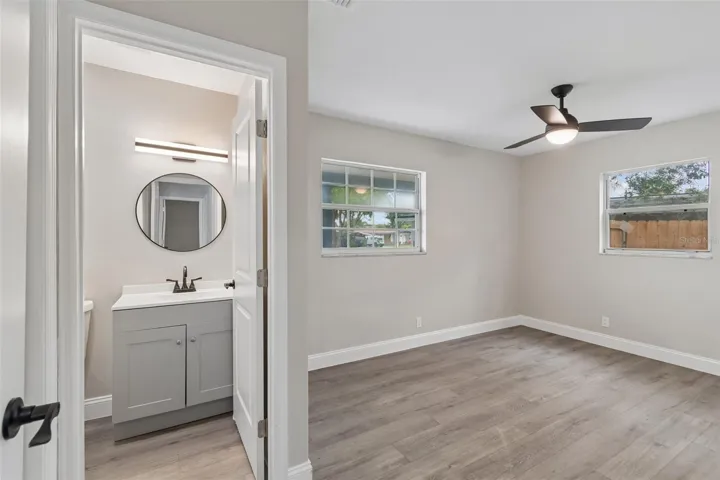 Bedroom 1 with half bath