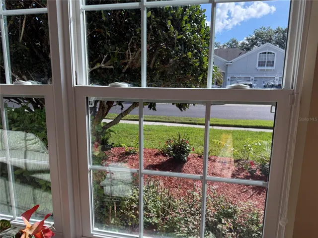 view from formal living room