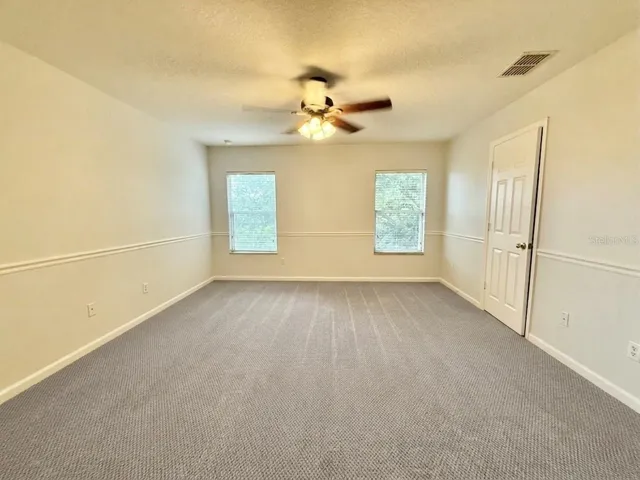 Master Bedroom with New Carpet