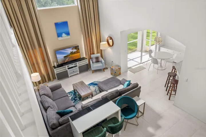 View of Living Room from Upstairs