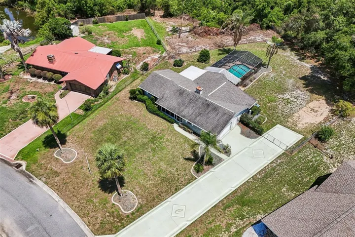 Oversized half acre lot.