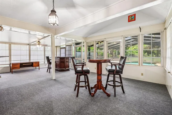 Huge enclosed lanai/Florida room.
