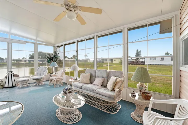 Relax outdoors on the lanai with lake views and beautiful sunsets!