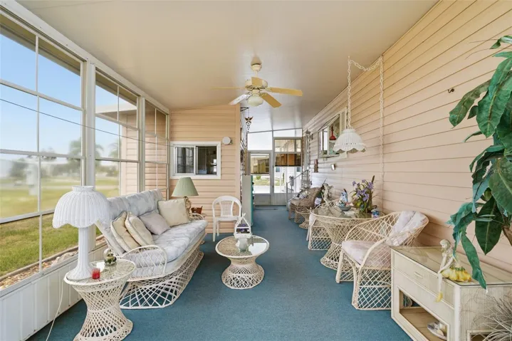 Lanai and extended shed