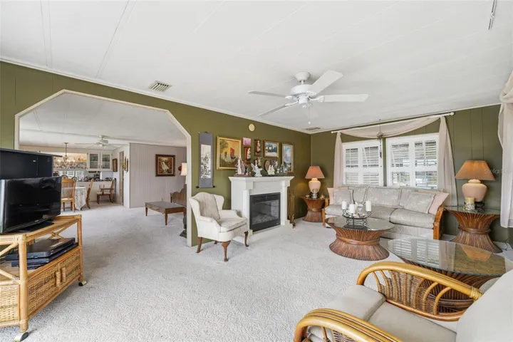 Media room off living room