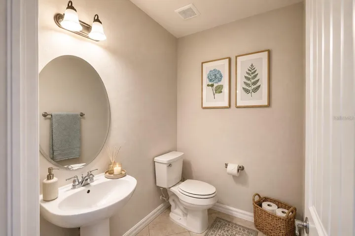 Convenient Half Bath for Guests