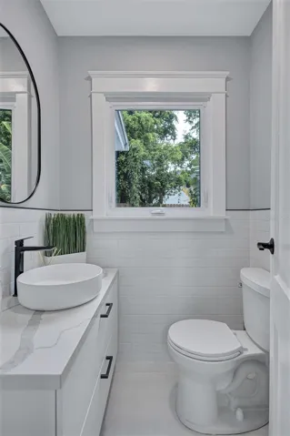 half bathroom downstairs