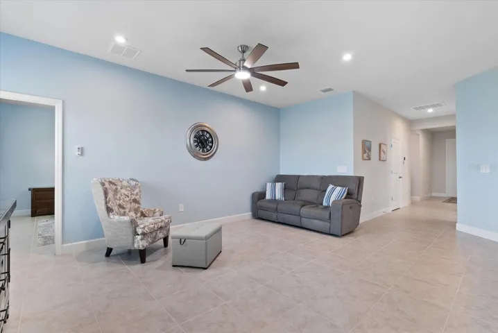 recessed lighting and ceiling fans