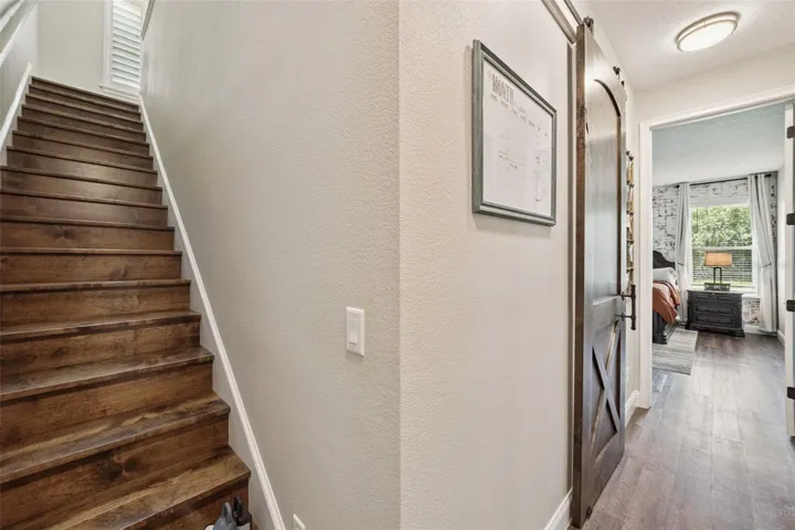 A surprise awaits upstairs.