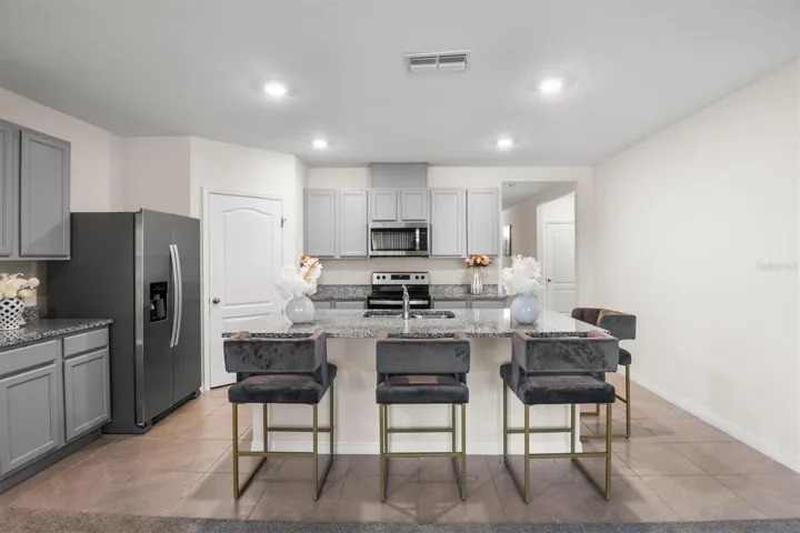 Nice pantry near the fridge