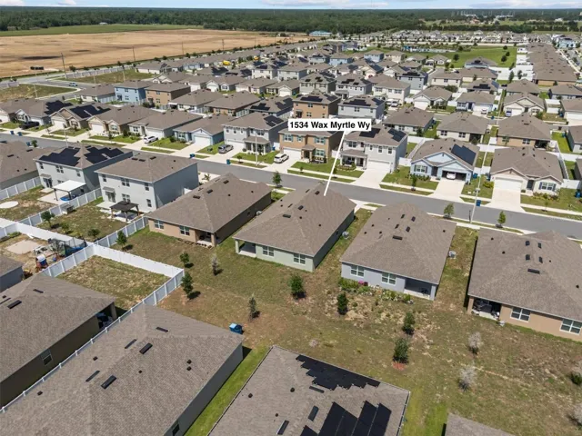 overhead view of the community