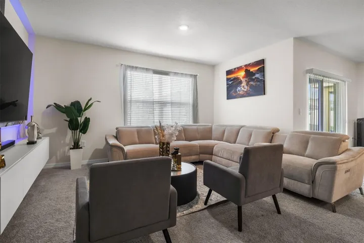 Plenty of space in the large living room