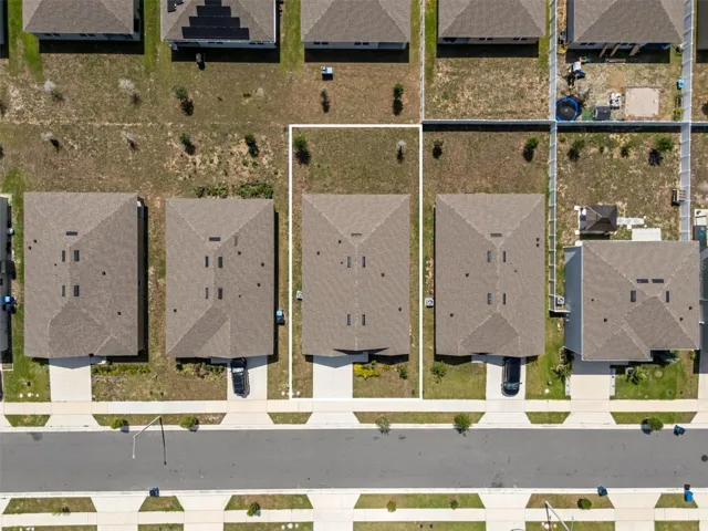 Overhead view of the home