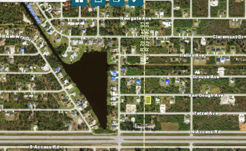 Yellow box is Property - Zoomed out