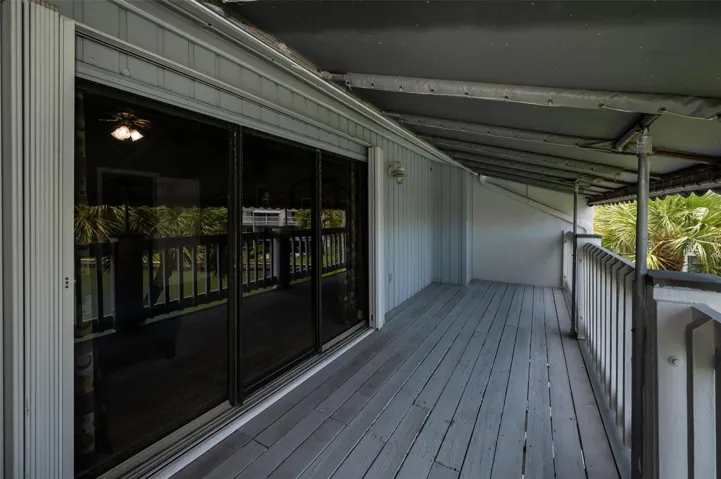 Balcony just off the primary bedroom