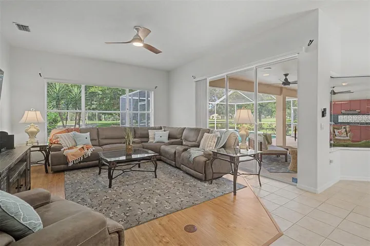 Direct access to the lanai from the kitchen area