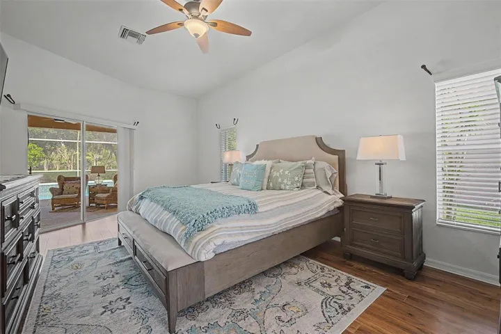 Master bedroom with lanai access