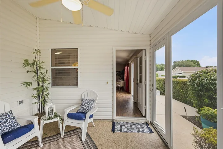 enclosed front patio