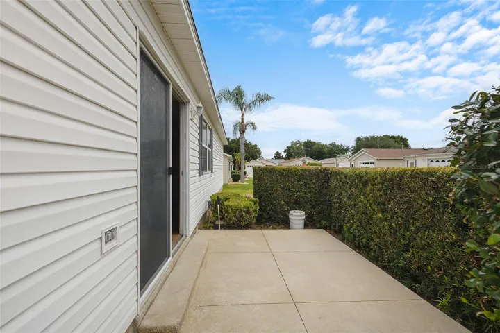 side patio - private