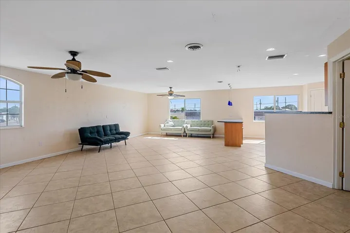 Upper level kitchen/living