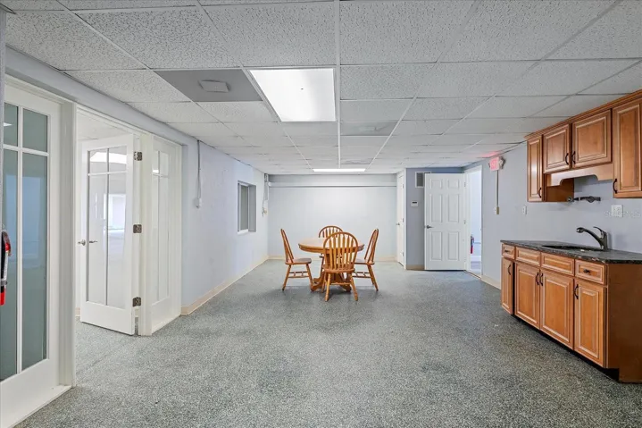 Lower level break / work space