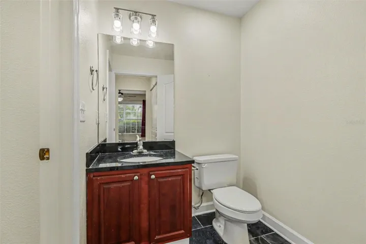 Primary bathroom separte from the bathtub combo