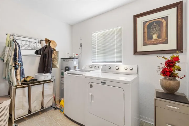 Inside laundry room