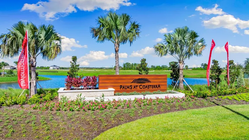 Palms at Coasterra Community Entrance