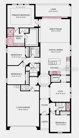 Additional Highlights Include: tray ceiling package, pocket sliding glass door in the great room, and 8' door interior package