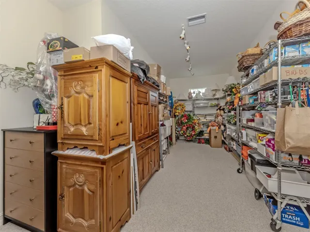 Oversized climate-controlled room that could be used for storage, office, exercise room.  So many possibilities.