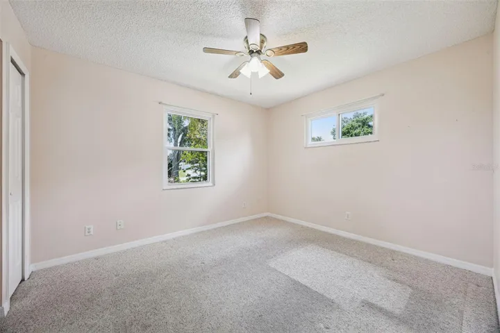 Bedroom 2 at the rear of the home