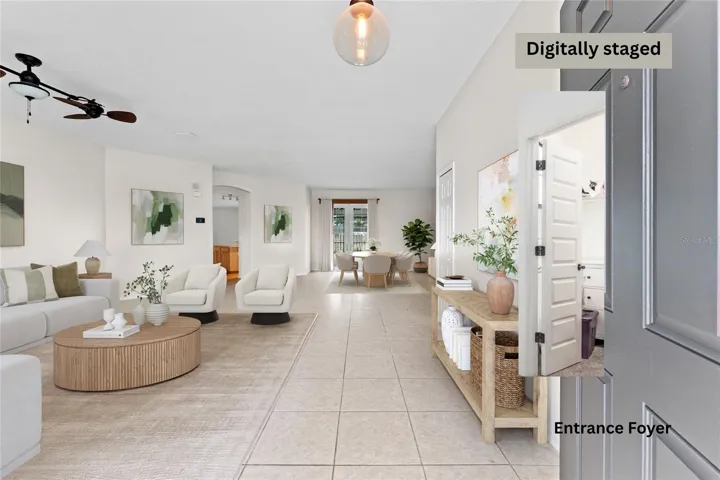 Elegant entrance foyer creating a warm first impression upon arrival