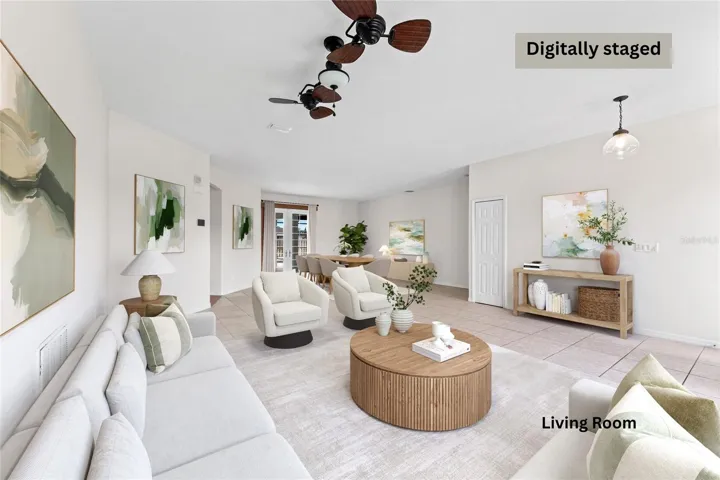 Comfortable living area with seamless flow to adjoining spaces