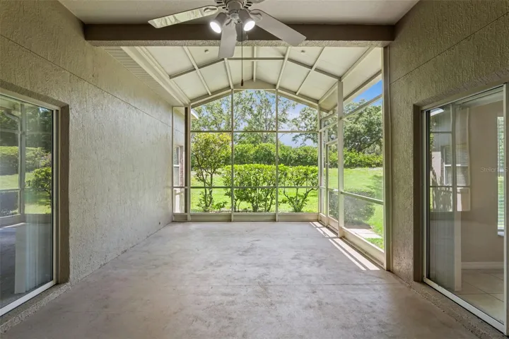 Large screened in patio