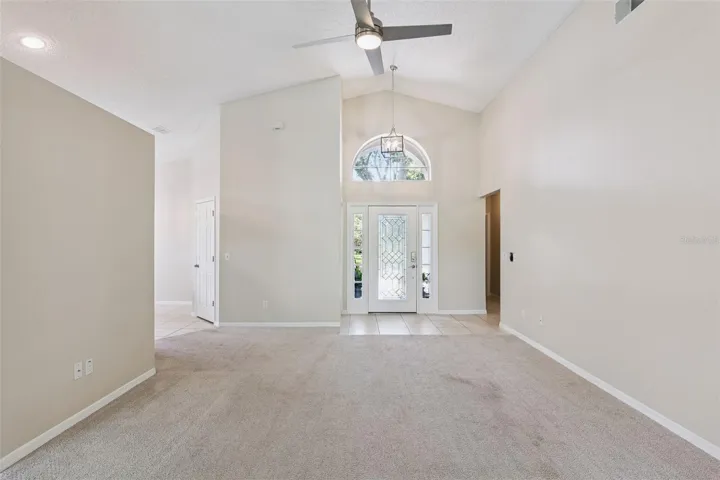 Family room and entryway