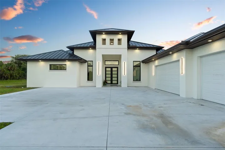 Covered front entry creating a warm and inviting first impression
