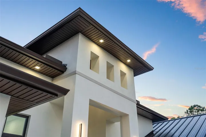 Elegant façade with a clean, modern design