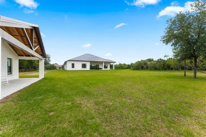 Open yard with room for outdoor activities and customization