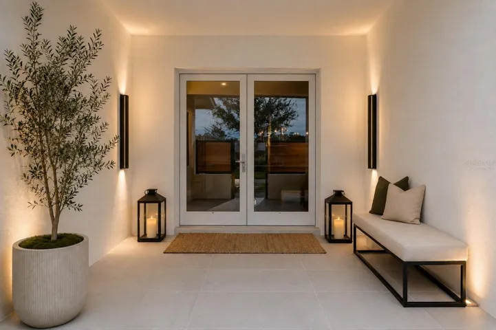 Main entrance- virtually staged