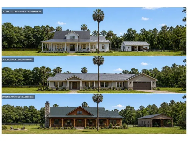 Thought this would be fun to show what a lovley new home would look like on the property:) This photo is a virtual artificial rendition of what could be.