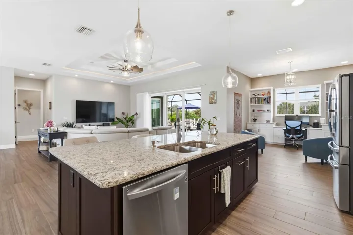Kitchen/Living Room/ Office Alcove