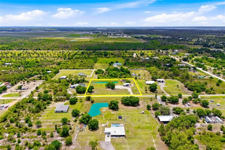 Ariel View looking west