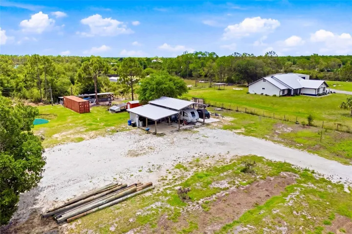 View of the northside of property