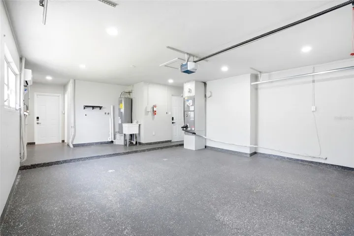 Oversized garage with a mini split a/c system