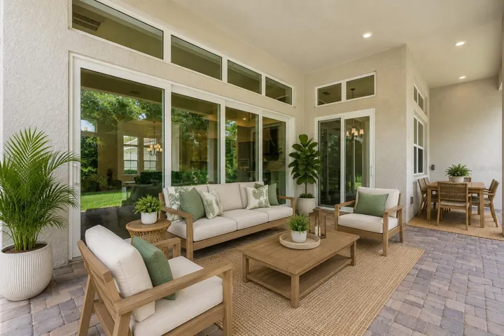 virtually stage back porch