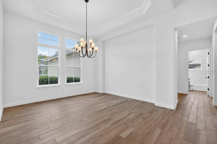 virtually staged breakfast nook