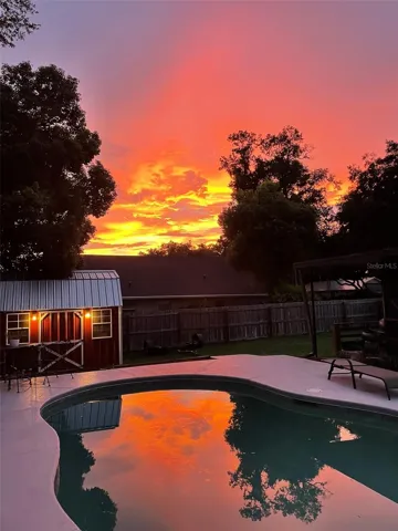 Backyard Sunset